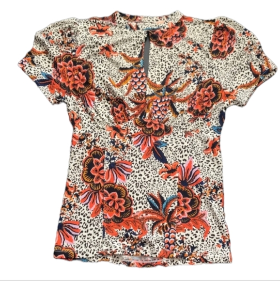 Free People size xs orange multi - Picture 1 of 5